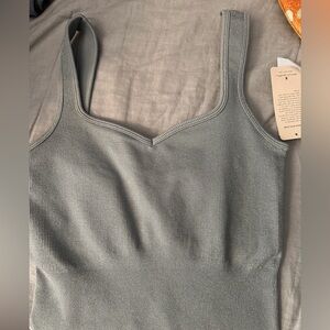 Spiritual gangster NWT SILVER Averie ribbed Bodysuit XS/S